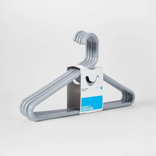 5pk Super Heavy Weight Hangers Gray - Room Essentials™