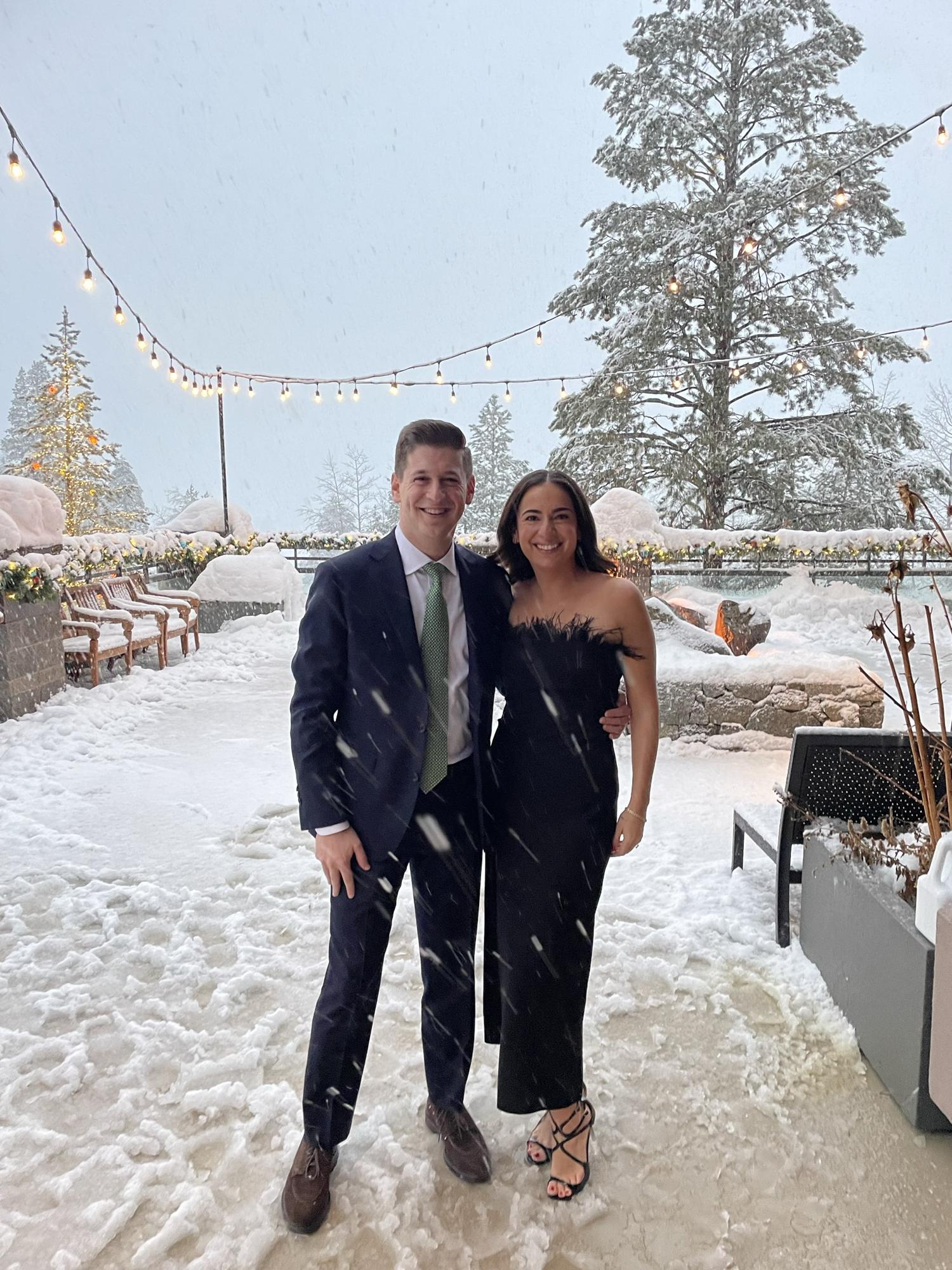 Winter wedding in Lake Tahoe. We saw 5 feet of snow that weekend!