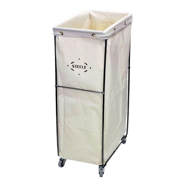 Tall Canvas Caddie Baskets with Wheels, Small