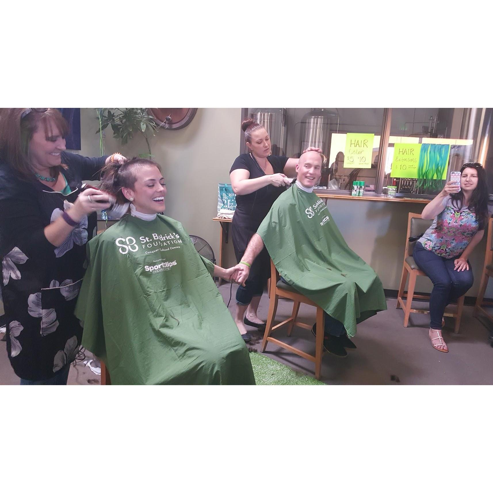 St. Baldricks shave for children's cancer research