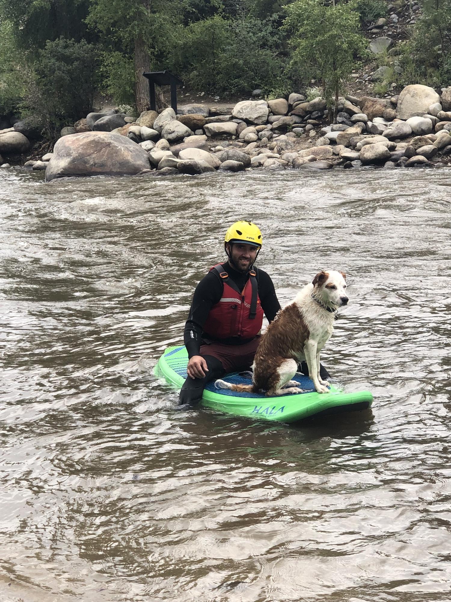 River surfing in Buena Vista, CO