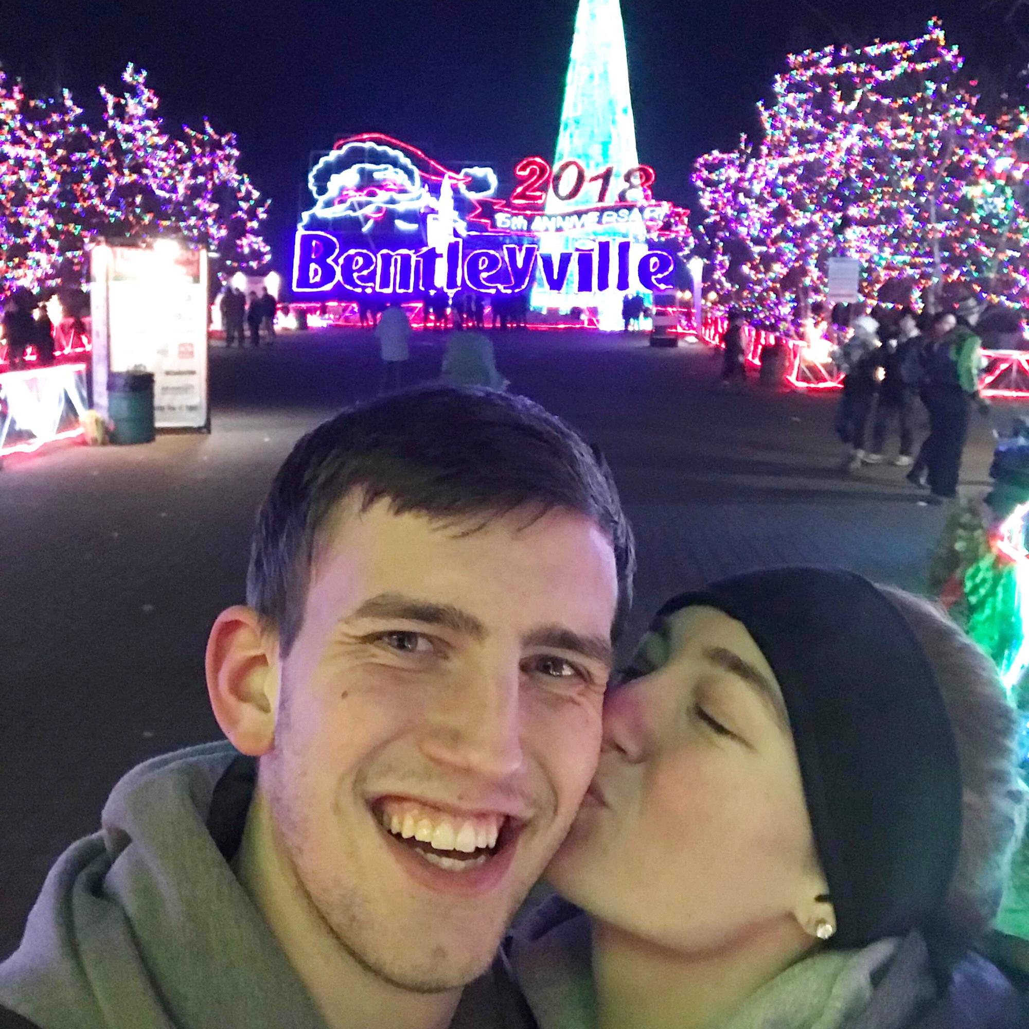 Cale surprised me and took me to see Christmas lights in 12/2018