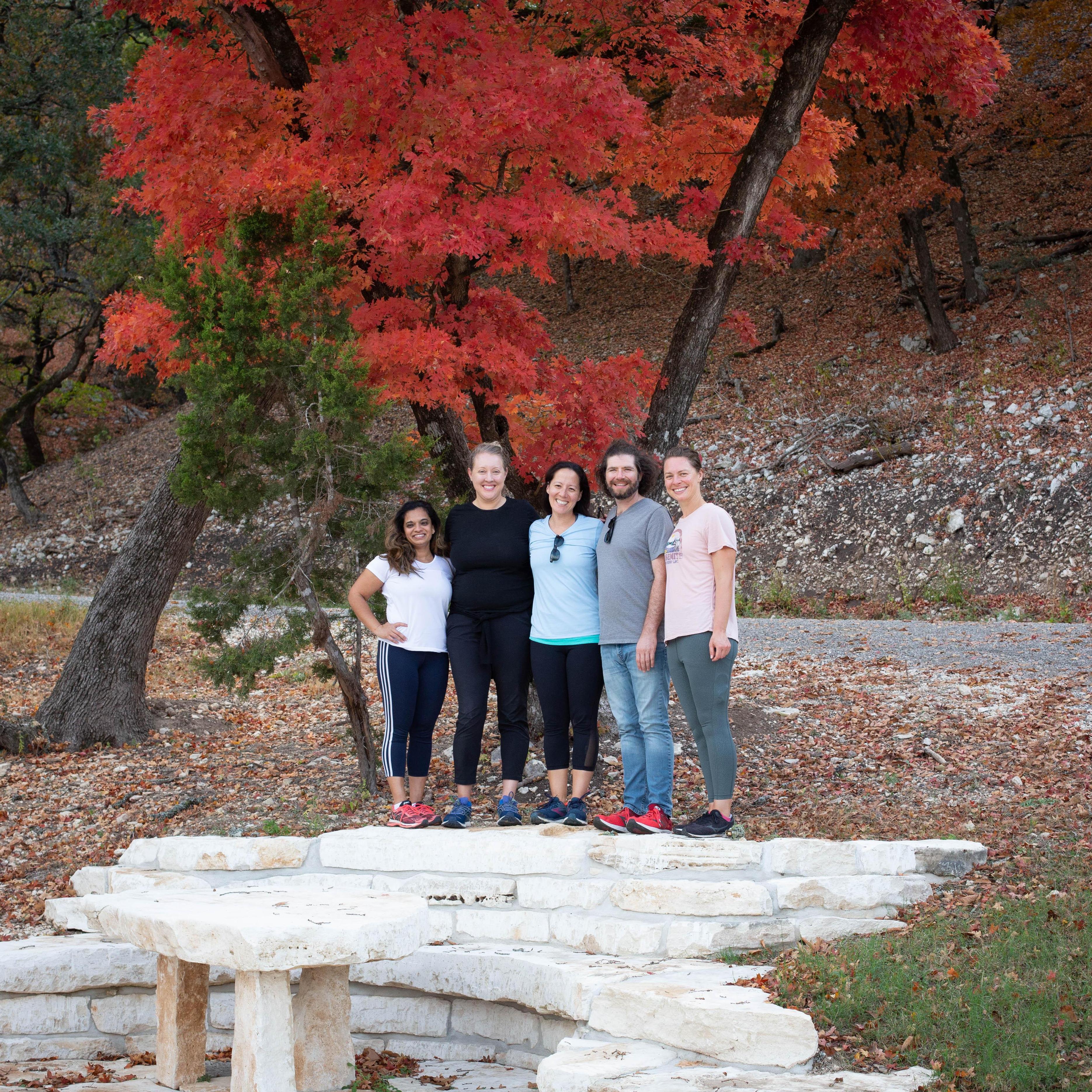 With friends in the hill country of Texas