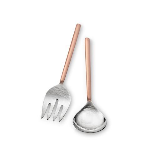 Mary Jurek ~ Versa Salad Serving Set w/ Copper Handles 11' (2 pc Box), from Babcock Gifts