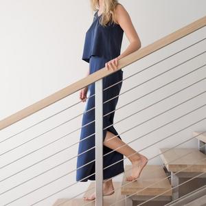 Washable Silk Sleep Set - Deep Night Size S