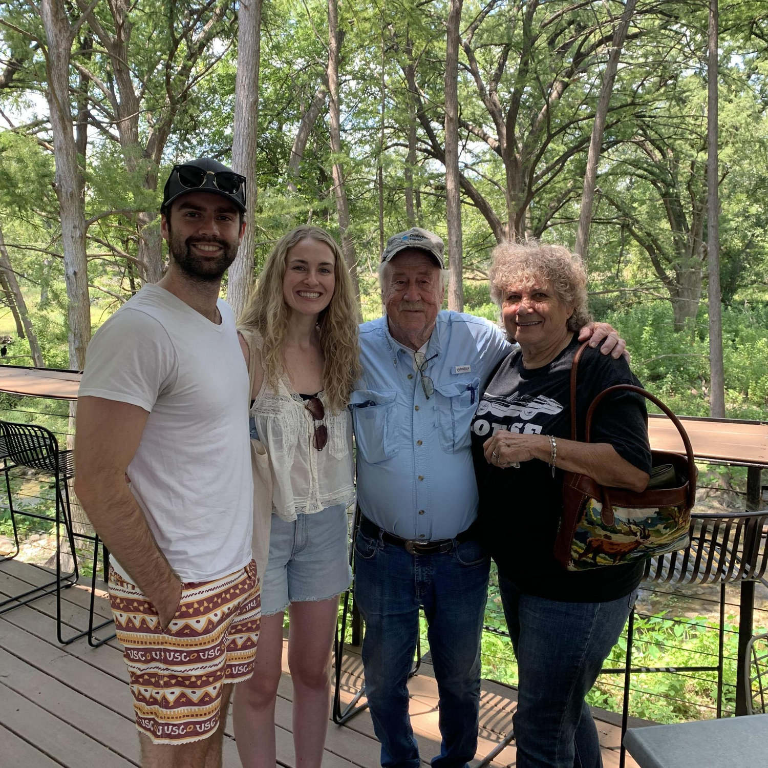With Ritt's grandparents in Wimberley