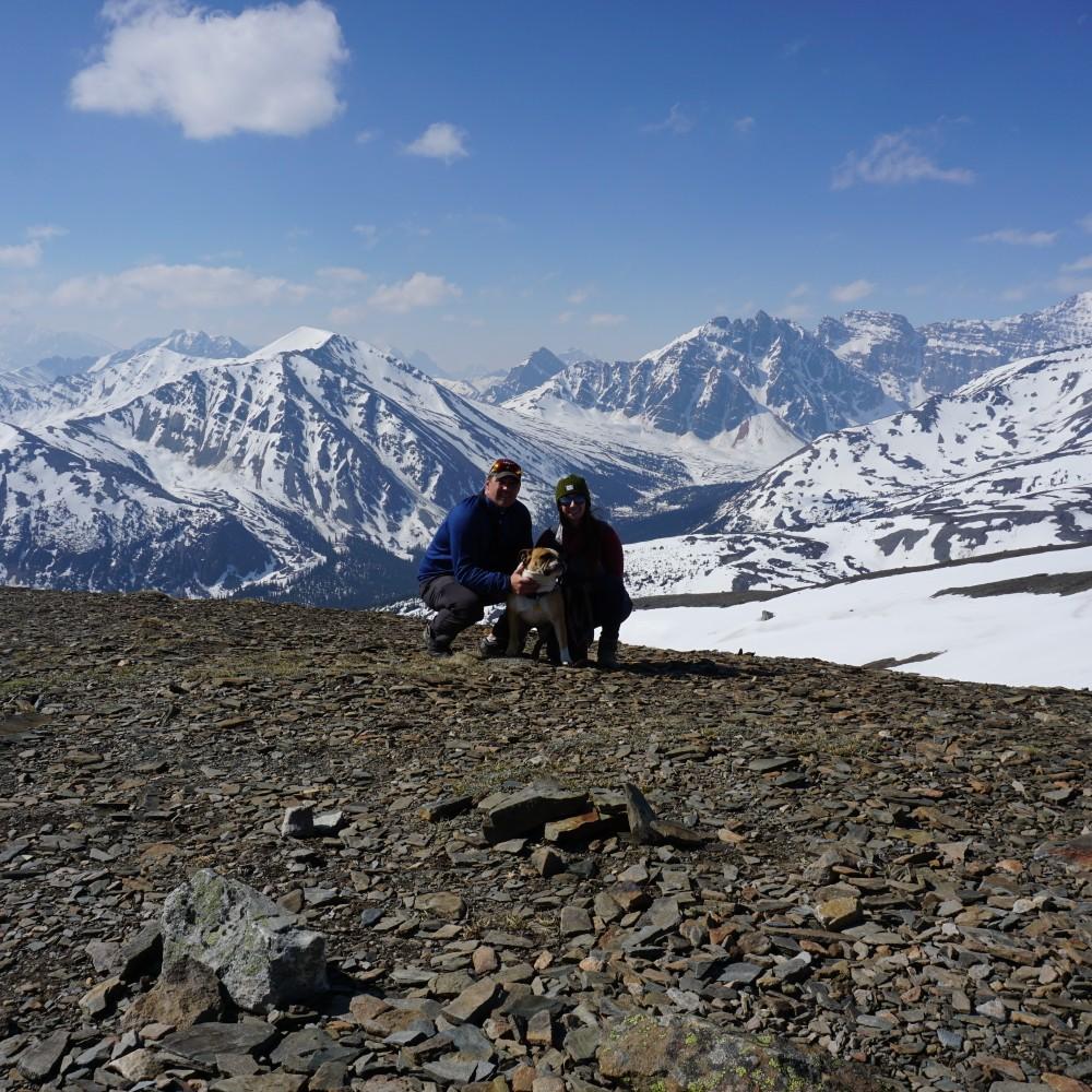 At hike at the top of the gondela in Jasper Canada
