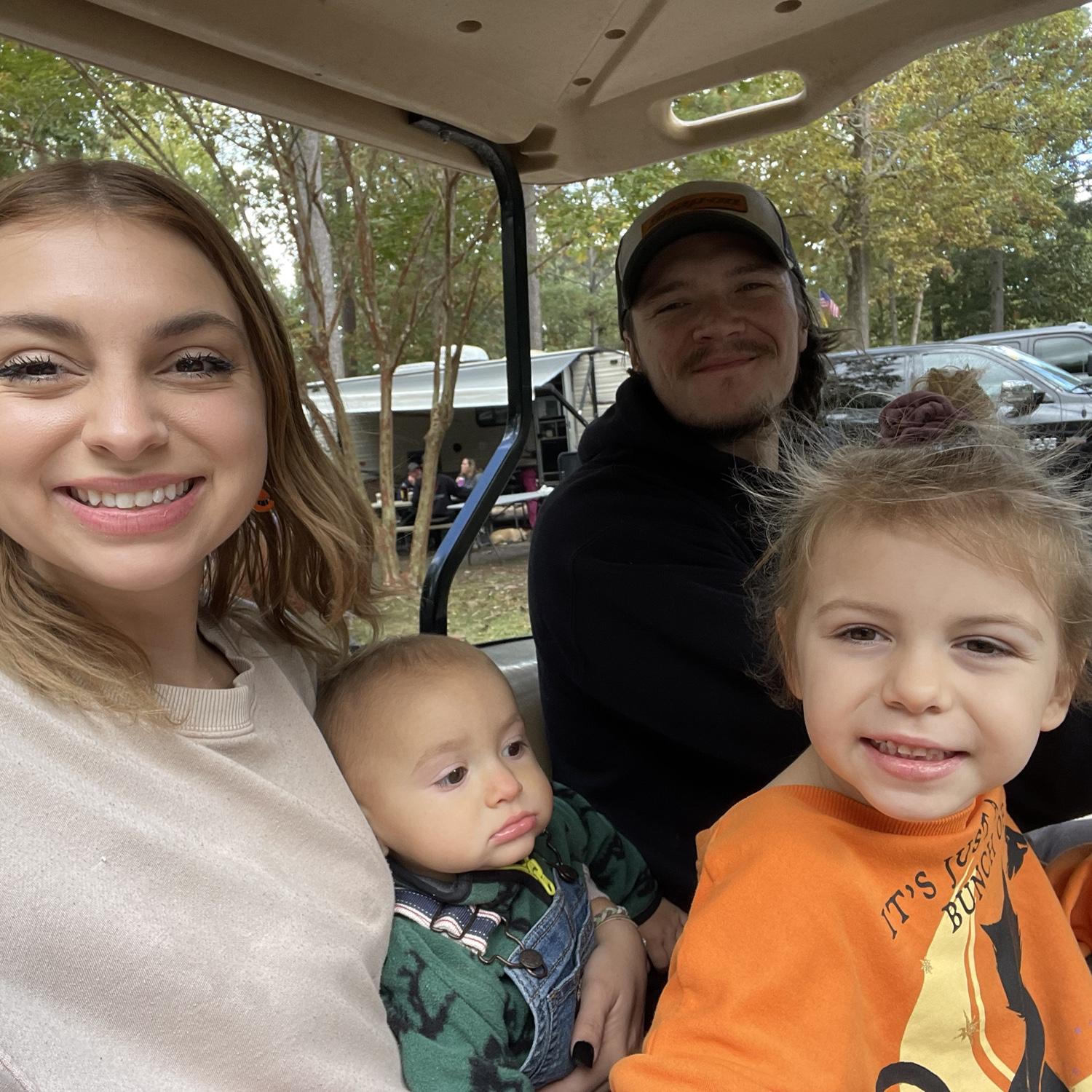 Rivers first camping trip.