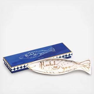 Azure "Hooked on You" Fish Tray