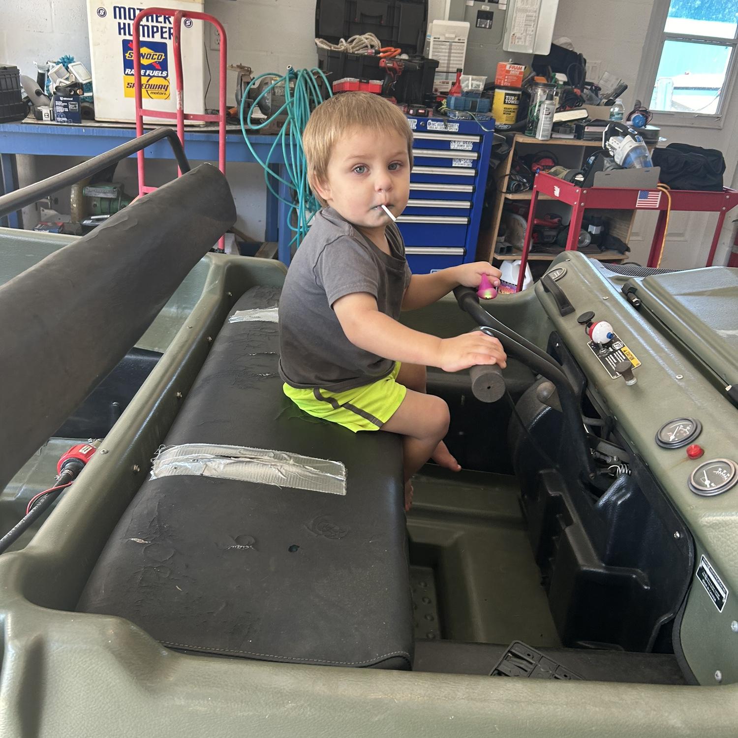 Liam’s first real car :) 🤣