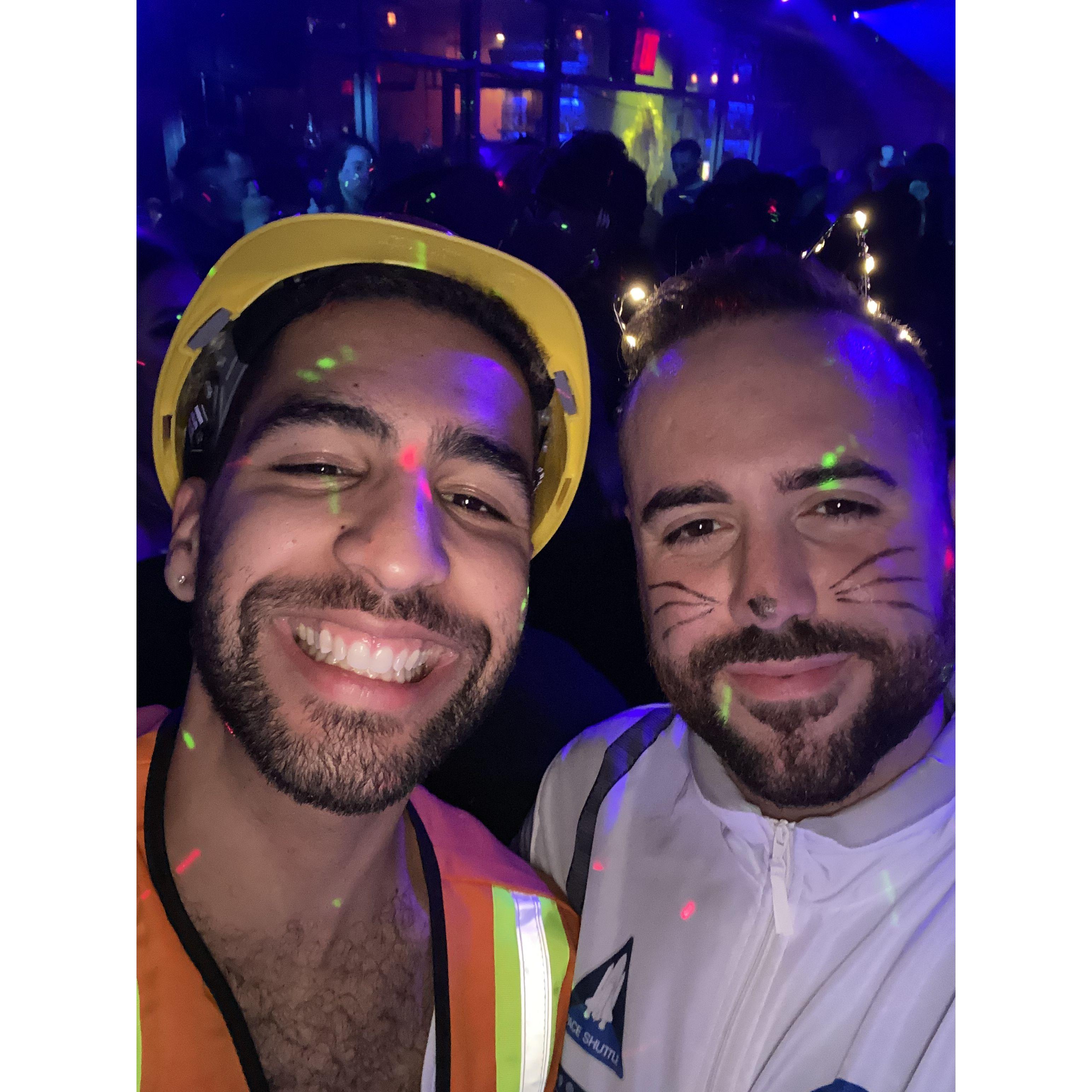 A Catstronaut and construction worker walk into a bar...