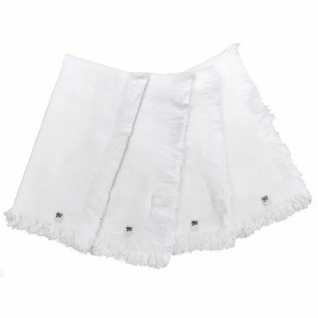 Bee & Willow™ Fringed Napkins in Coconut Milk (Set of 4)