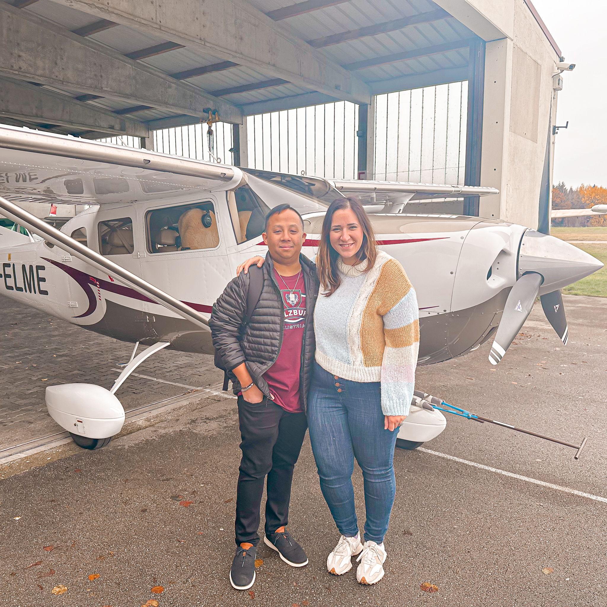 Our private plane ride over the Alps and castles of Germany, November 2023