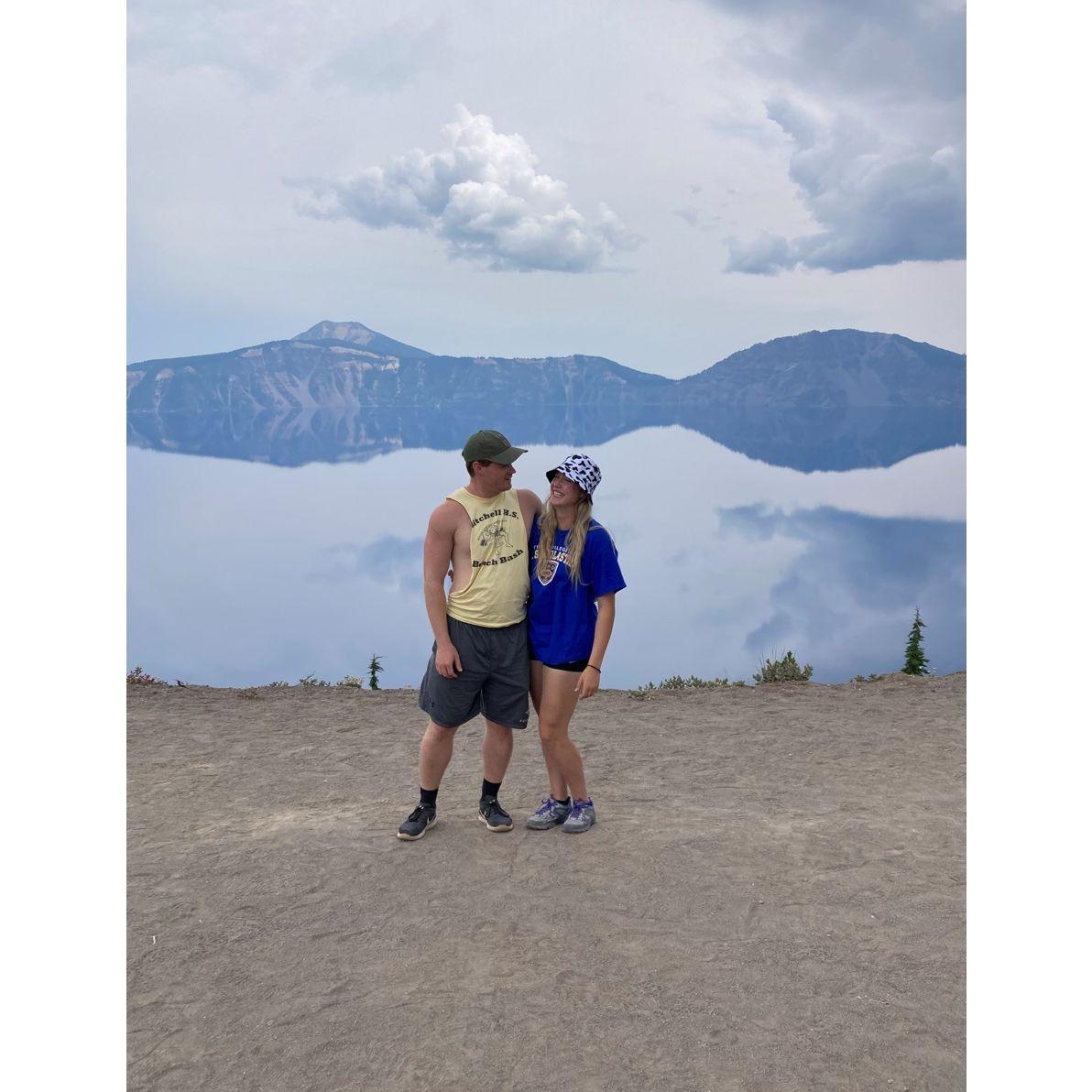 July 31, 2021- Crater Lake National Park camping trip with Mason and Bre