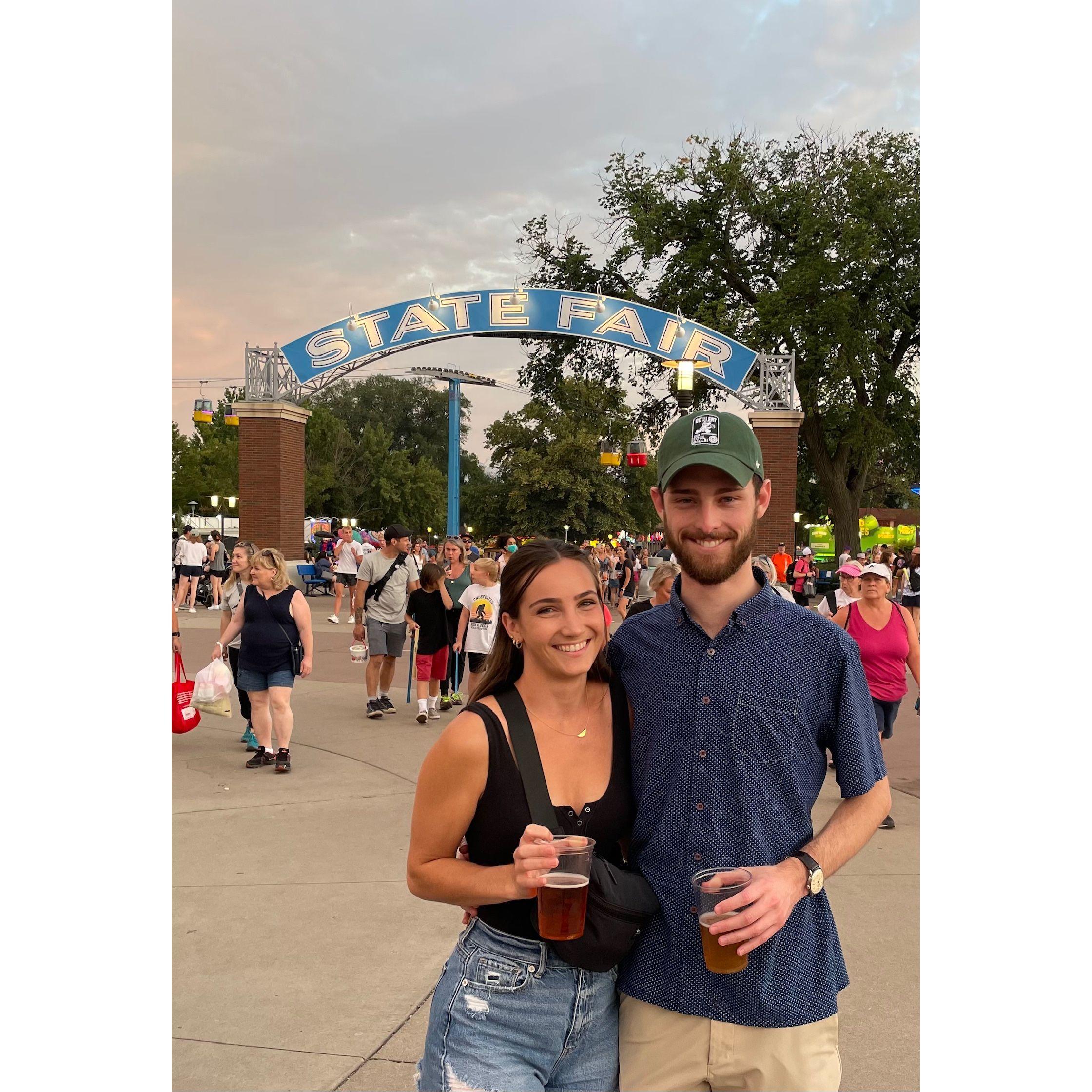 Claire and Jake's first State Fair together. Spoiler: not their last