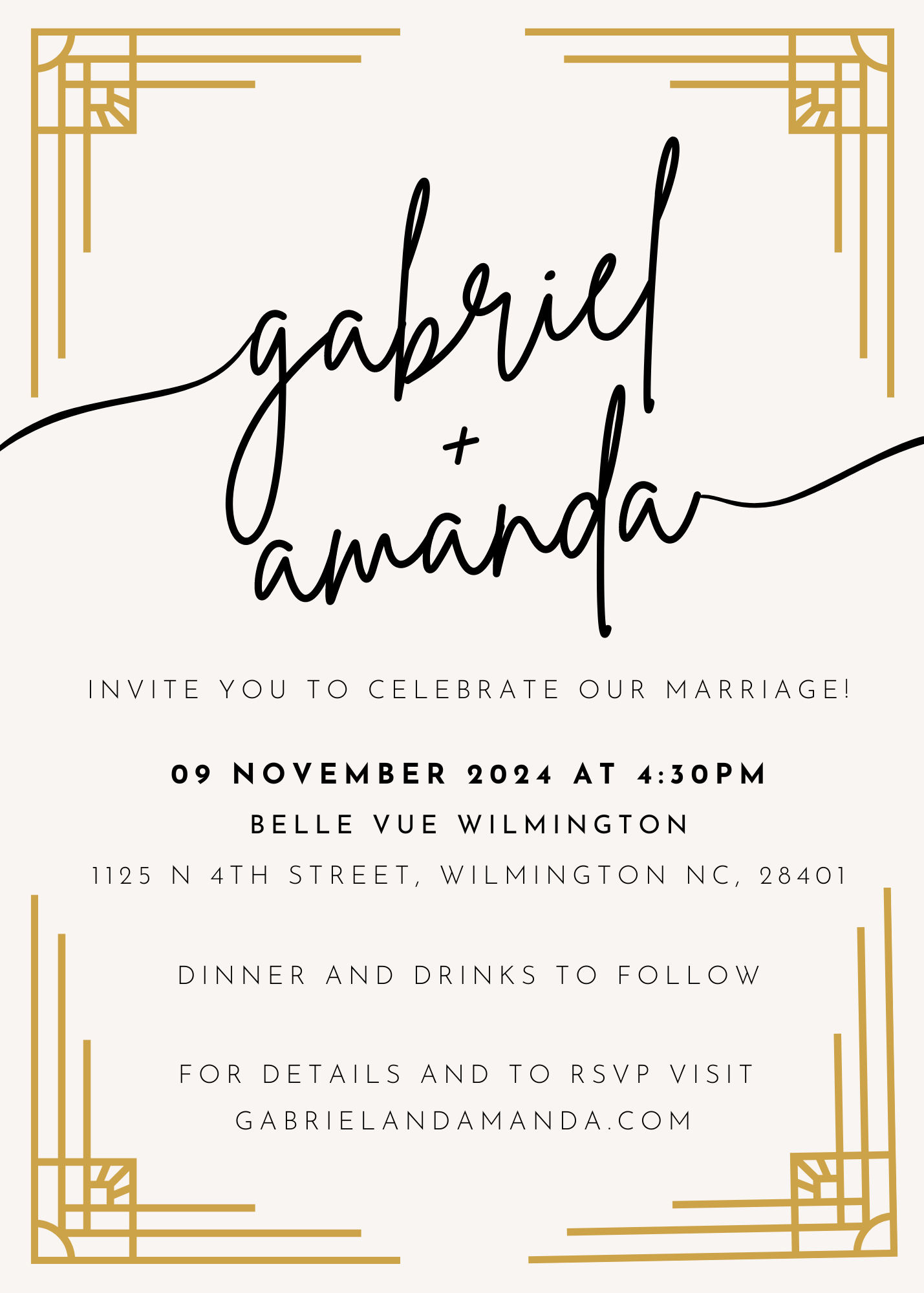 The Wedding Website of Amanda Smith and Gabriel Margolis
