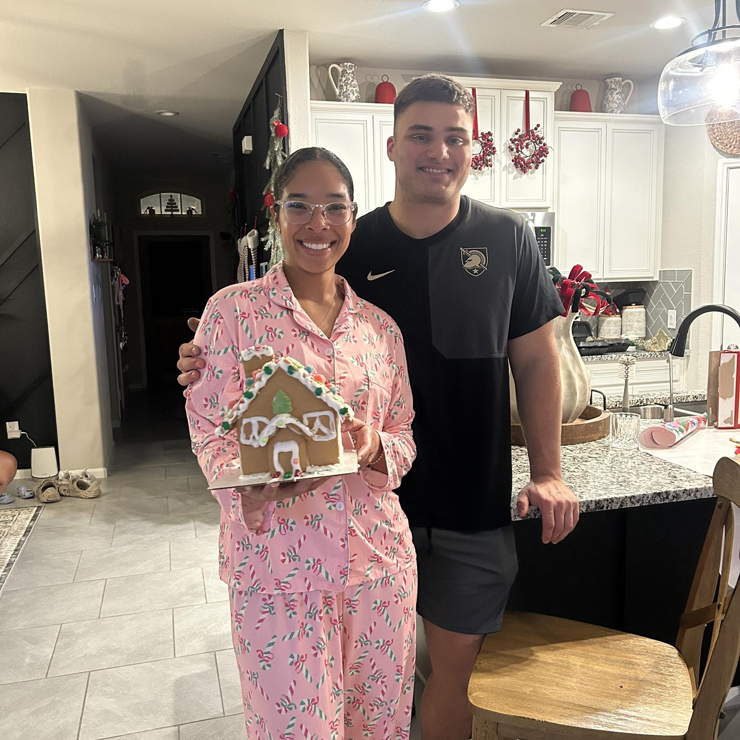 Merry Christmas! Bill and Olivia won the McFadden annual ginger bread competition!!