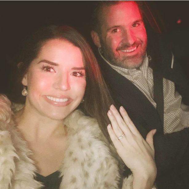 Christmas Eve as a newly engaged couple
