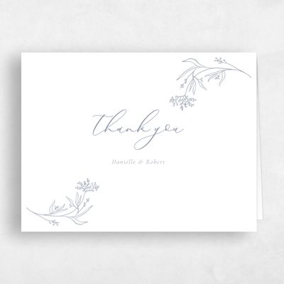 White Wedding Thank You - Brooklea Landscape