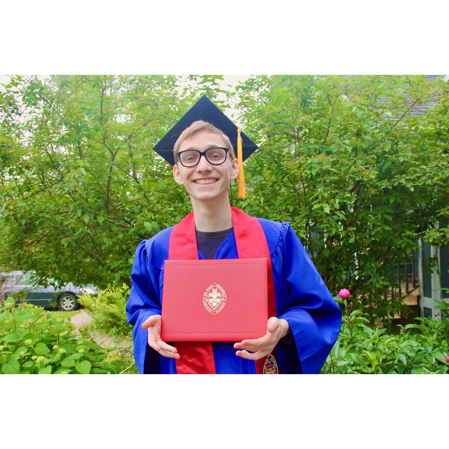 Jonathan's graduation with a degree in Chemistry from DePaul University