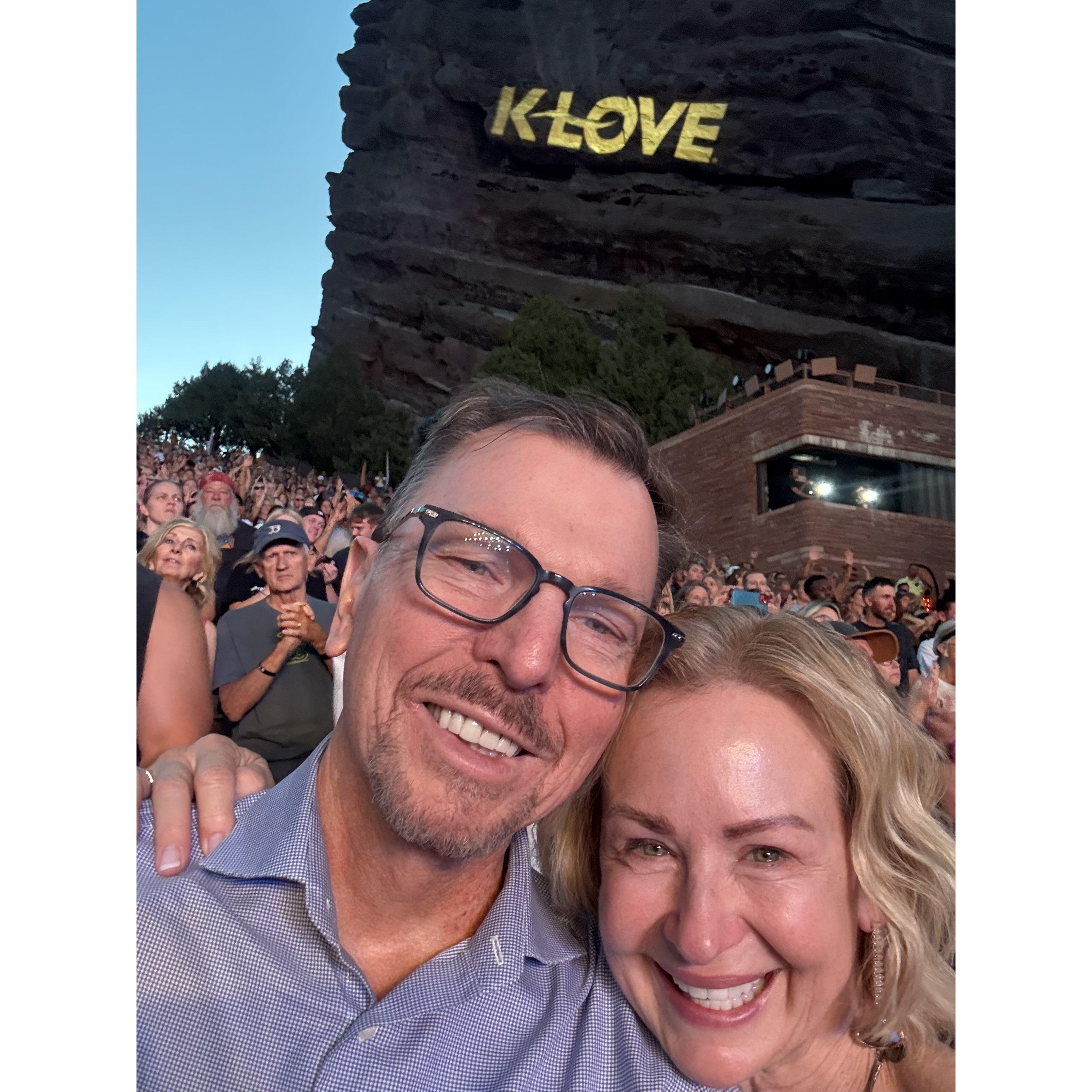 We enjoyed an evening at Red Rocks in CO for a concert.  bucket list!!!