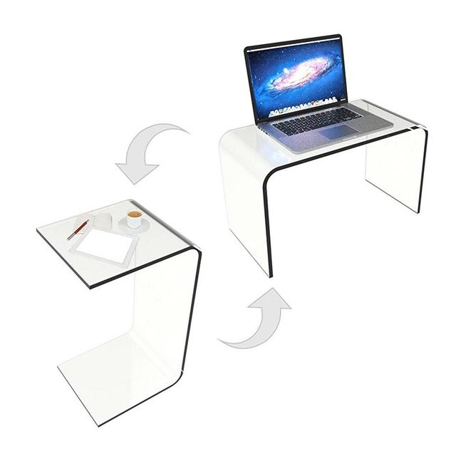 Lavish Home 80-ACRYL-DSK End Table