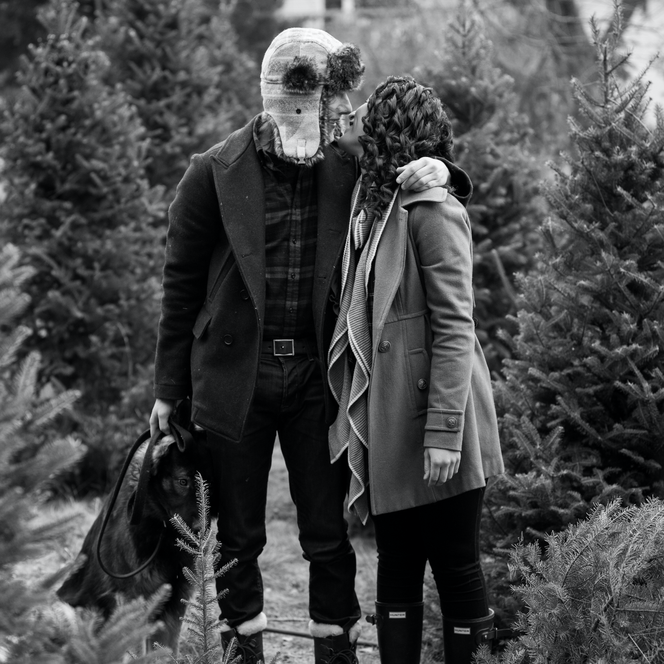 Chopping down our first Christmas tree, December 2017