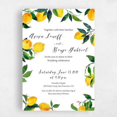 White Wedding Invitation - Folly Frame