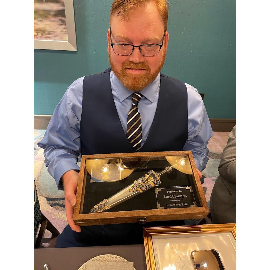 Count Cramton is loving his Laurentee War Knife