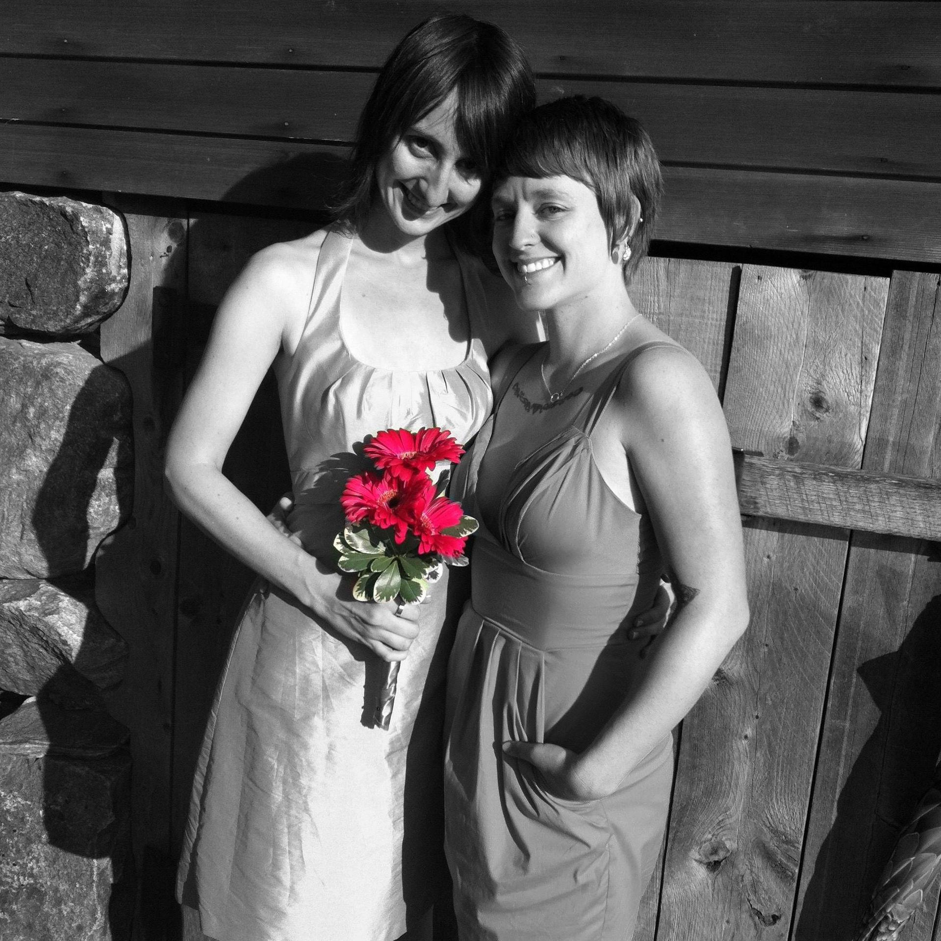 At Tasha & Danielle's wedding, 2011