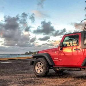 Jeep Rental on our Honeymoon