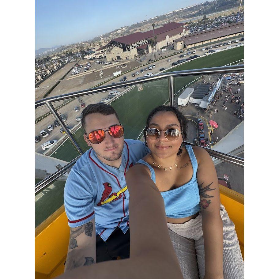 Joey was very scared being up this high