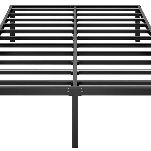HLIPHA Metal Platform Bed Frame 18 Inch Tall,No Box Spring Needed,Full Size Bed with Heavy Duty Strong Support Slats,Easy to Assemble,Black