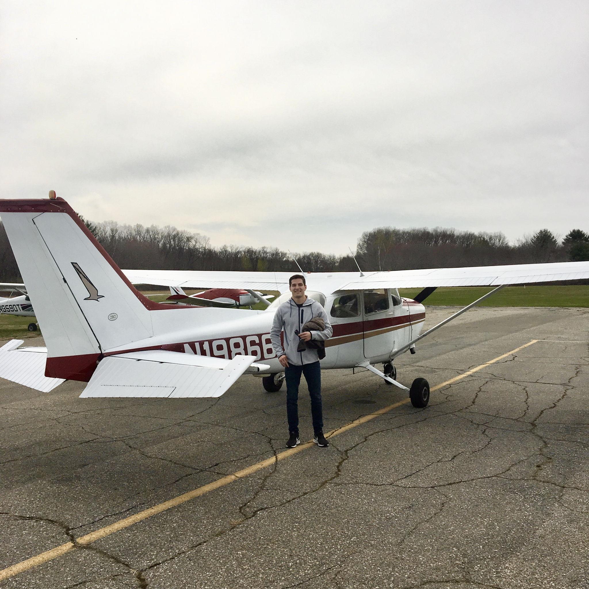On their second trip to Newburyport, MA (to deliver the right table), Christian spends his hard earned Madbury money to take Kaitlyn on a spontaneous plane flight.