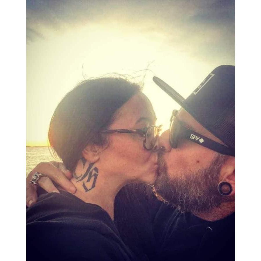 the first kissy selfie ever. huntington beach, ca 2020