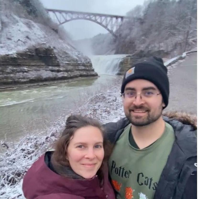 Marie and Austin at Letchworth State Park, NY