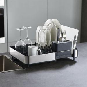 Extend™ Steel Expandable Dish Rack with Draining Spout