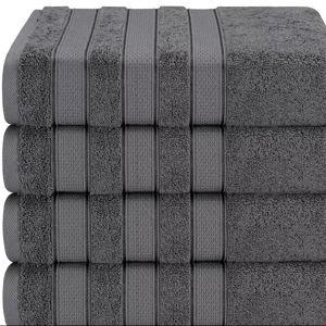 GRAY American Soft Linen 4-pc. Luxury 100% Turkish Cotton Bath Towel Set