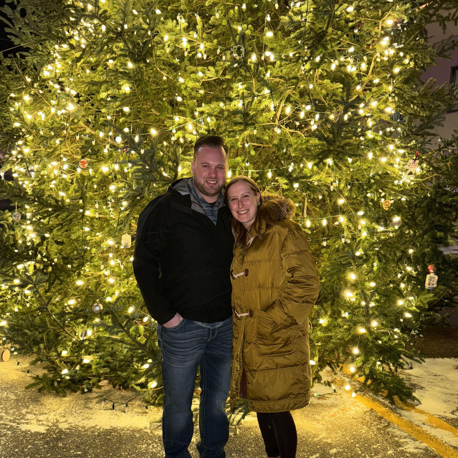 Christmas Tree in Downtown Indiana