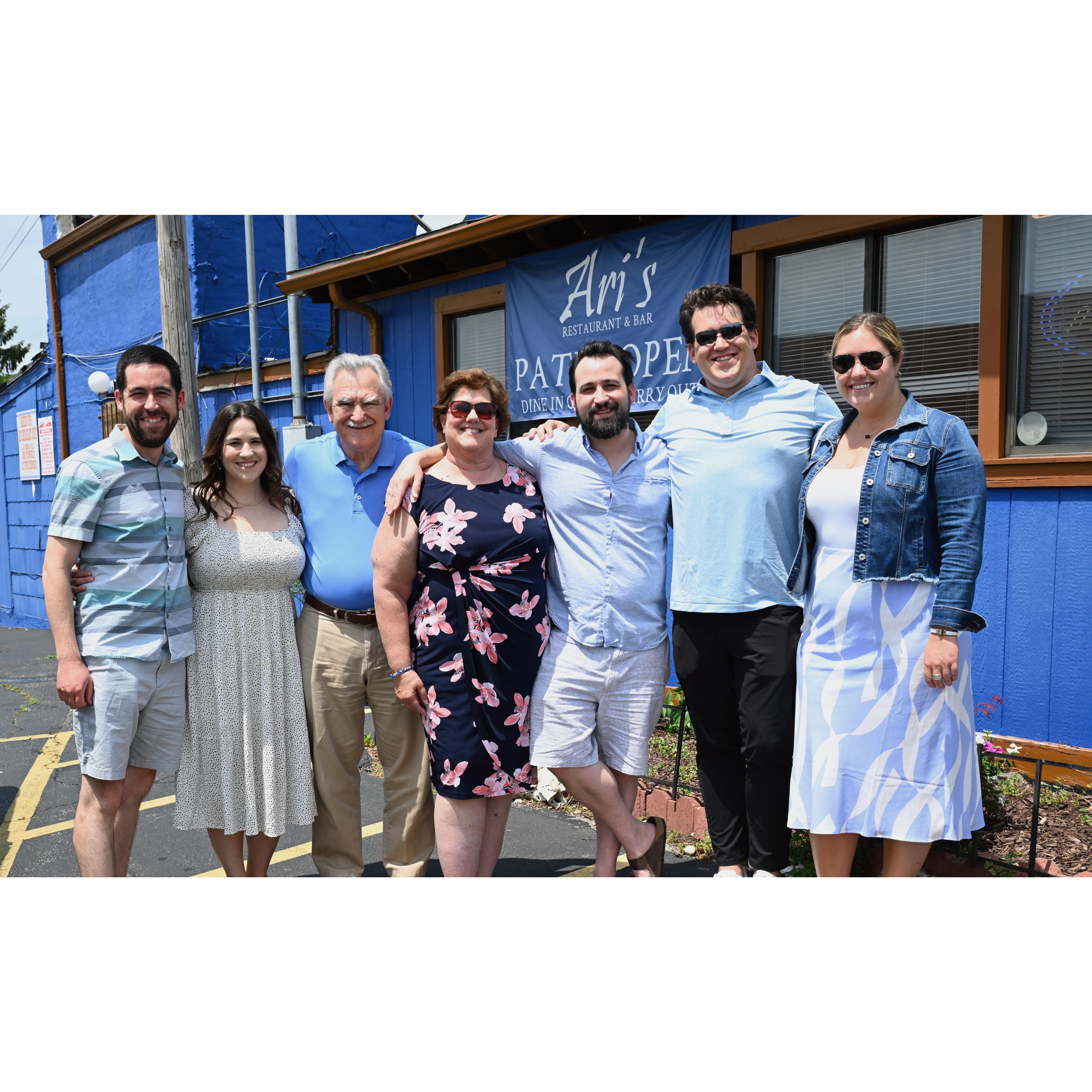 Amy's family in St. Louis, spring 2023.