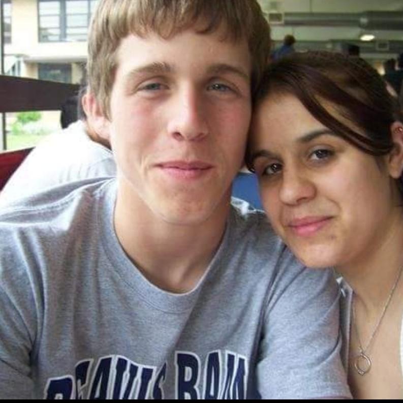 Our very first photo together in May of 2008. Shannon's last day of her senior year of high school.