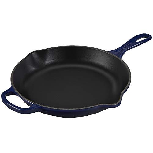 Le Creuset of America LS2024-2678 Signature Iron Handle Skillet, 10.25" (1-3/4 qt.), Indigo