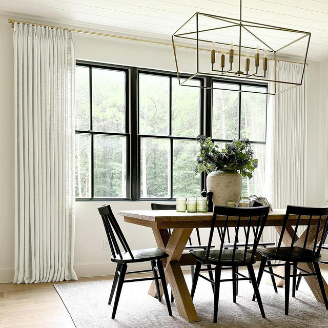 TWOPAGES Pinch Pleated Drape 90 Inches Long Ivory White Faux Linen Textured Curtain for Living Room, Lined Light Filtering Curtain (1 Panel, 40W x 90L)