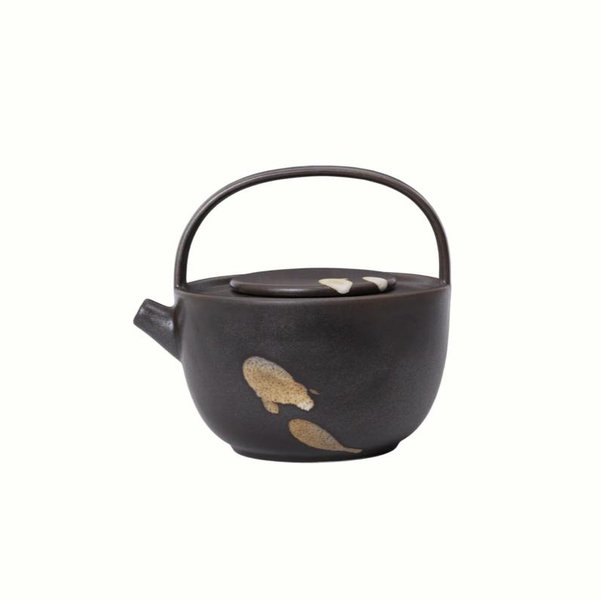 Koyo Teapot - Dark Brown/Buff