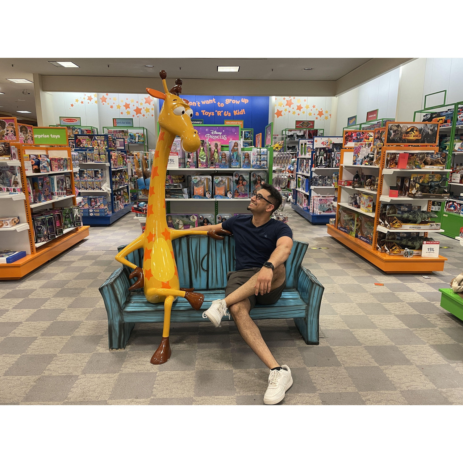 If you know Arjun, you know he loves his giraffes!