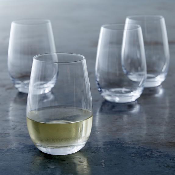 Stemless White Wine Glasses