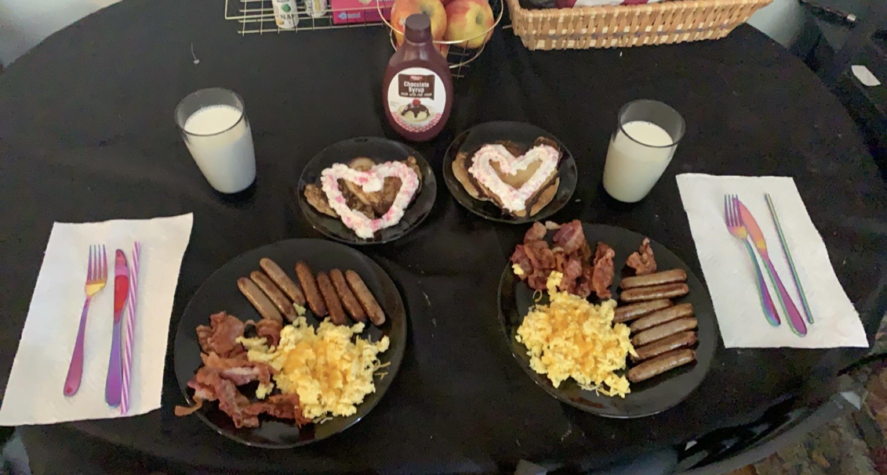 Special Breakfast for a special woman 🖤