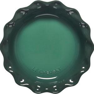 Le Creuset Stoneware 9" Heritage Pie Dish, Color: Artichaut