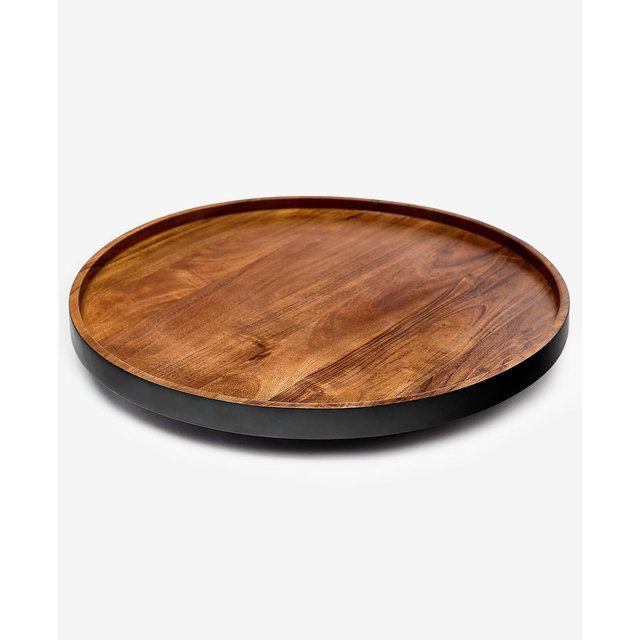 The Cellar Black Wood Lazy Susan, Macy's Exclusive