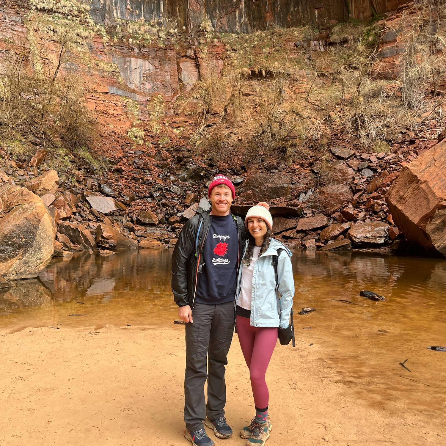 March 2024: Still at Zion National Park. Hiking Emerald Pool